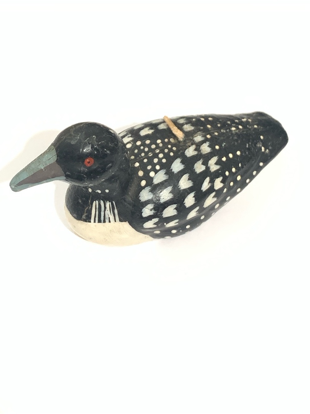 GANZ Black & White Loon Candle